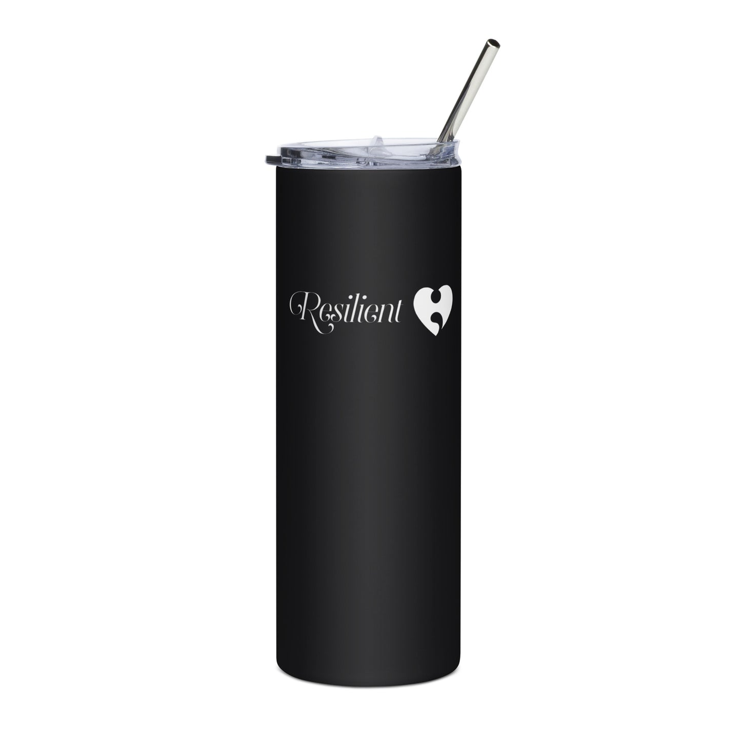 Resilient stainless steel tumbler without handle