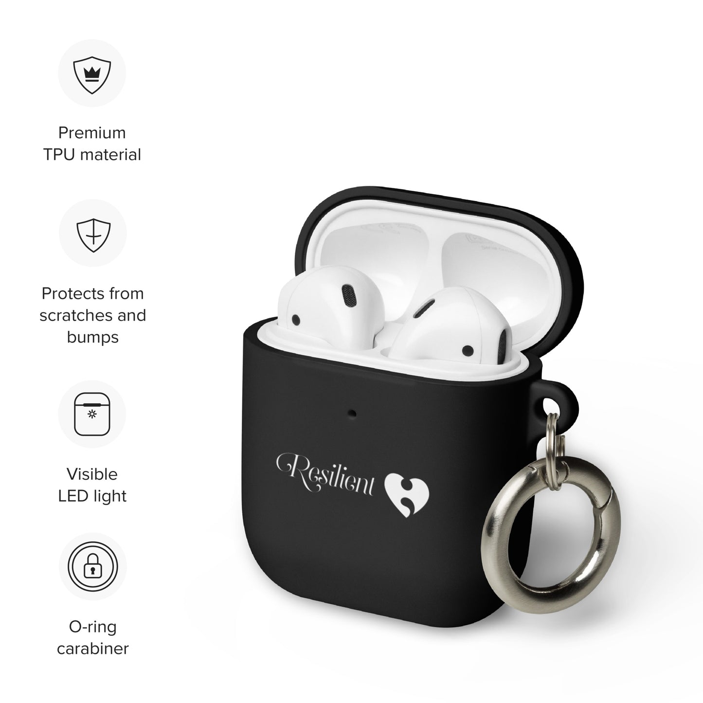 Resilient Rubber Case for AirPods®