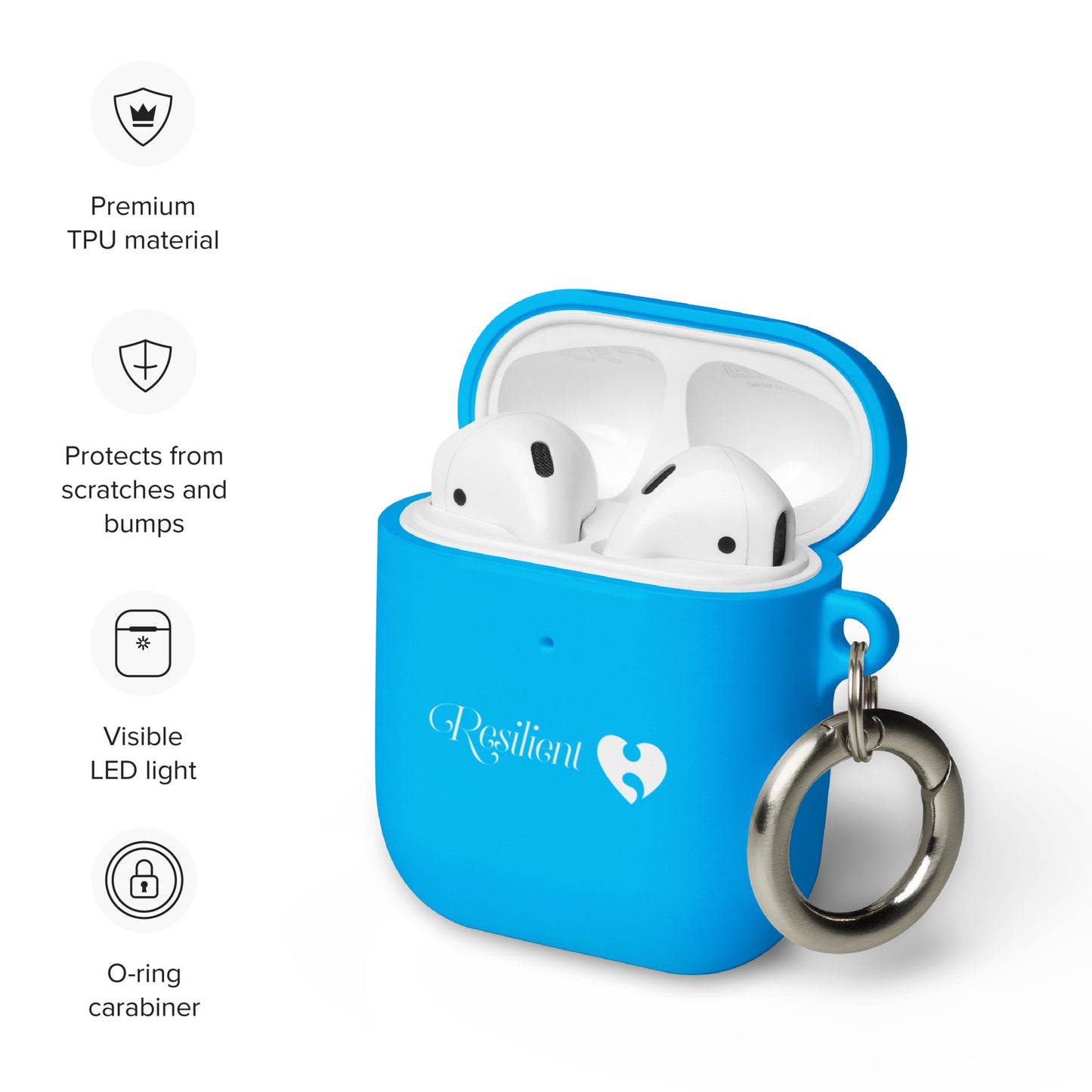Resilient Rubber Case for AirPods®