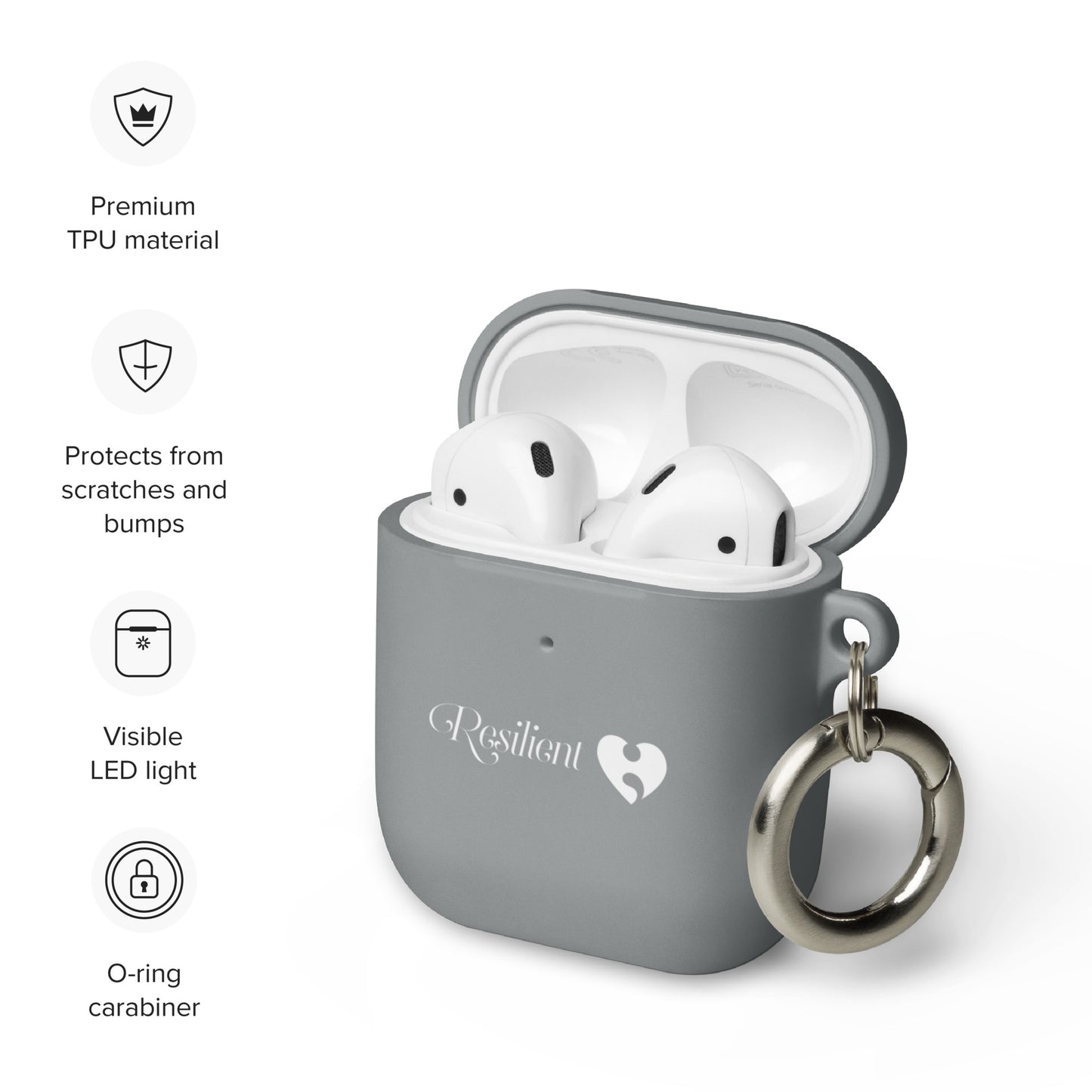 Resilient Rubber Case for AirPods®