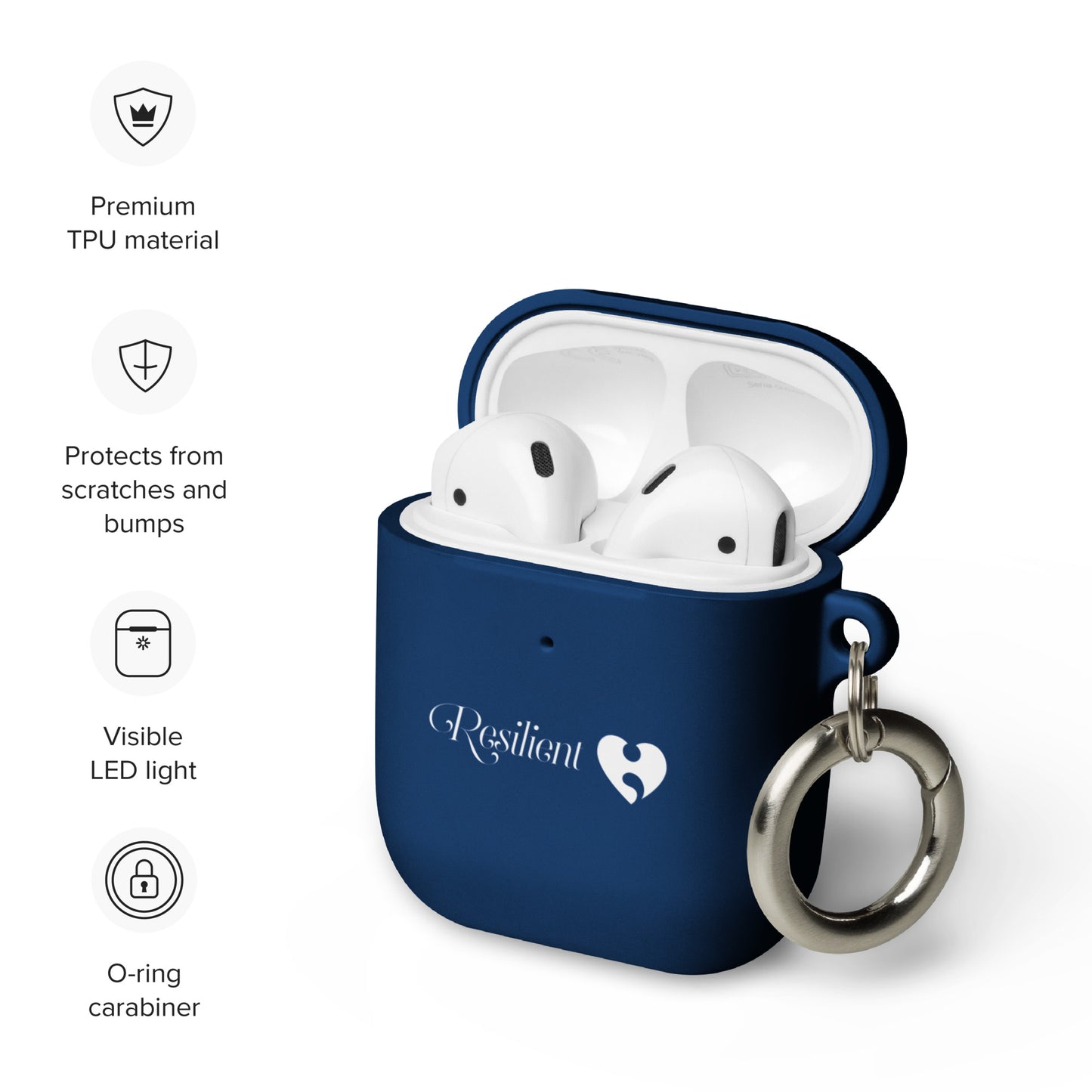 Resilient Rubber Case for AirPods®
