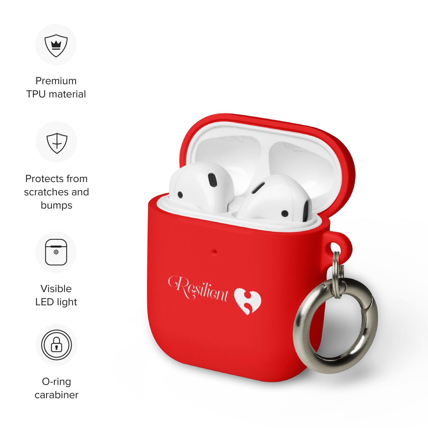 Resilient Rubber Case for AirPods®