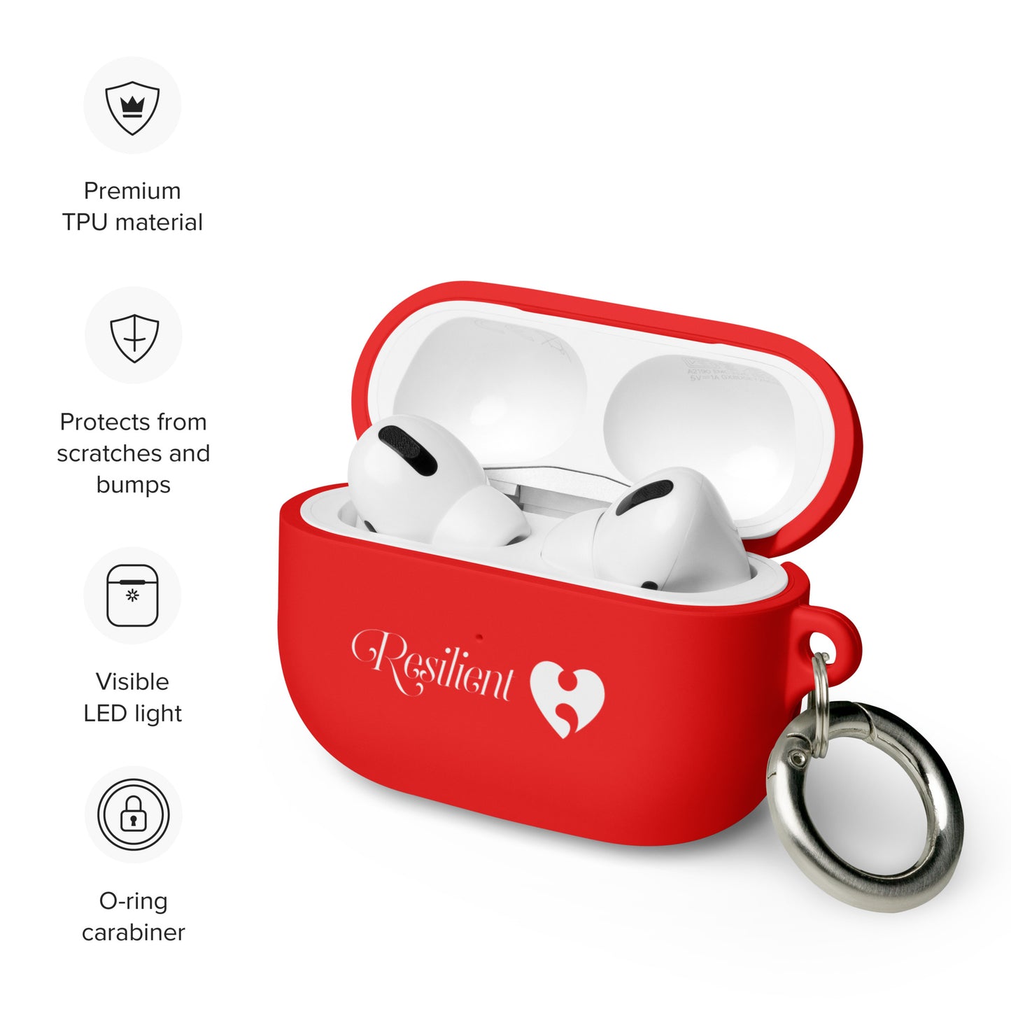 Resilient Rubber Case for AirPods®