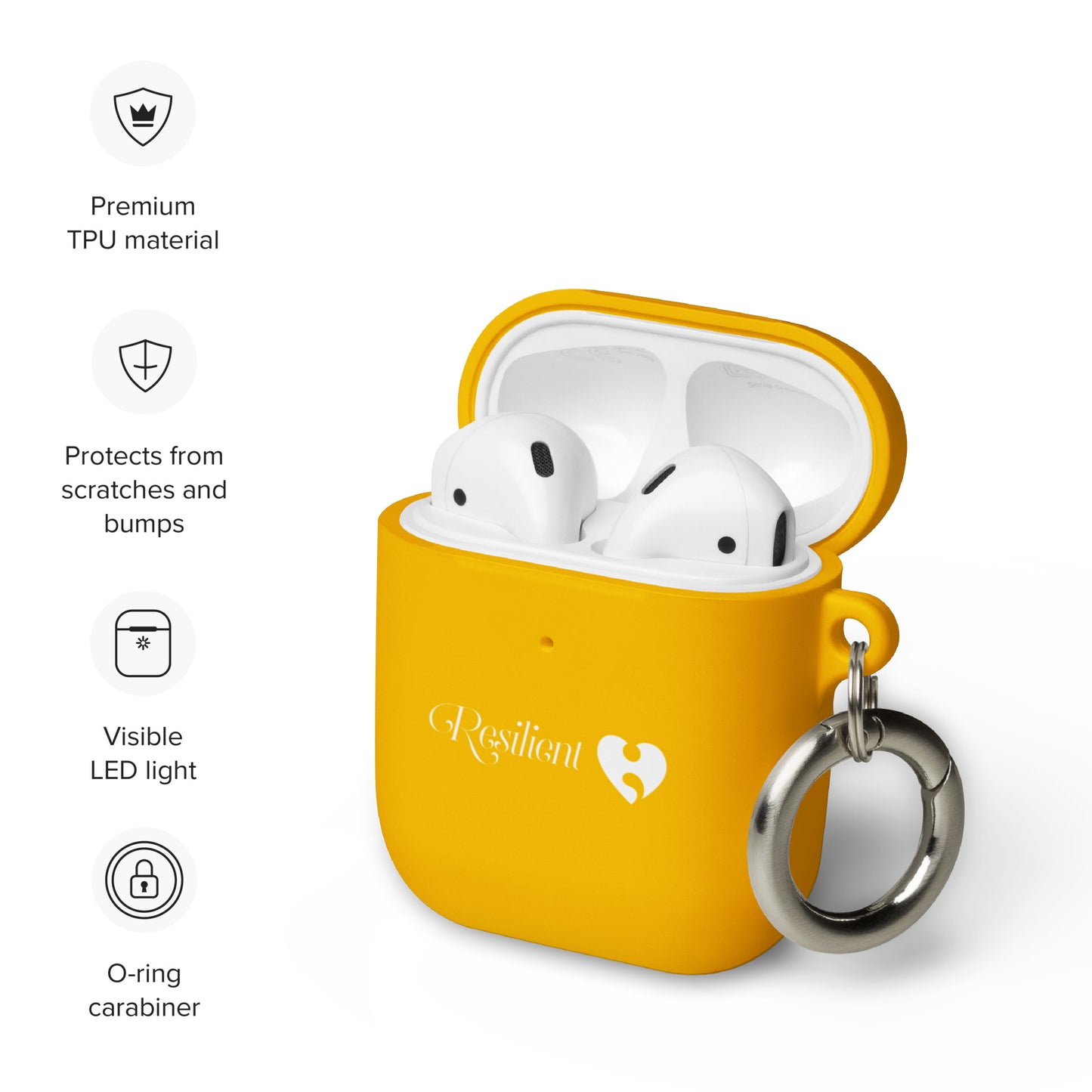 Resilient Rubber Case for AirPods®